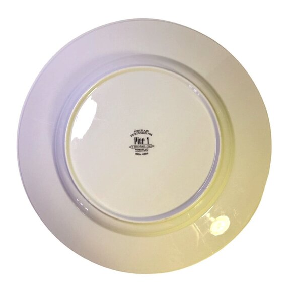 Pier 1 Imports New Essentials Classic White 13" Porcelain Charger Plate Platter - Picture 2 of 3